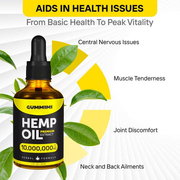 Omega 3-6-9 Hemp Seed Oil Drops — Vitamins B, C & E | EnergyEssence